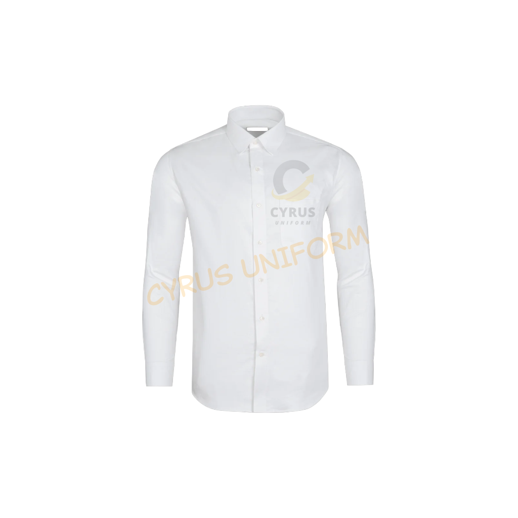 Classic Formal White Shirt – Full Sleeve Corporate Uniform
