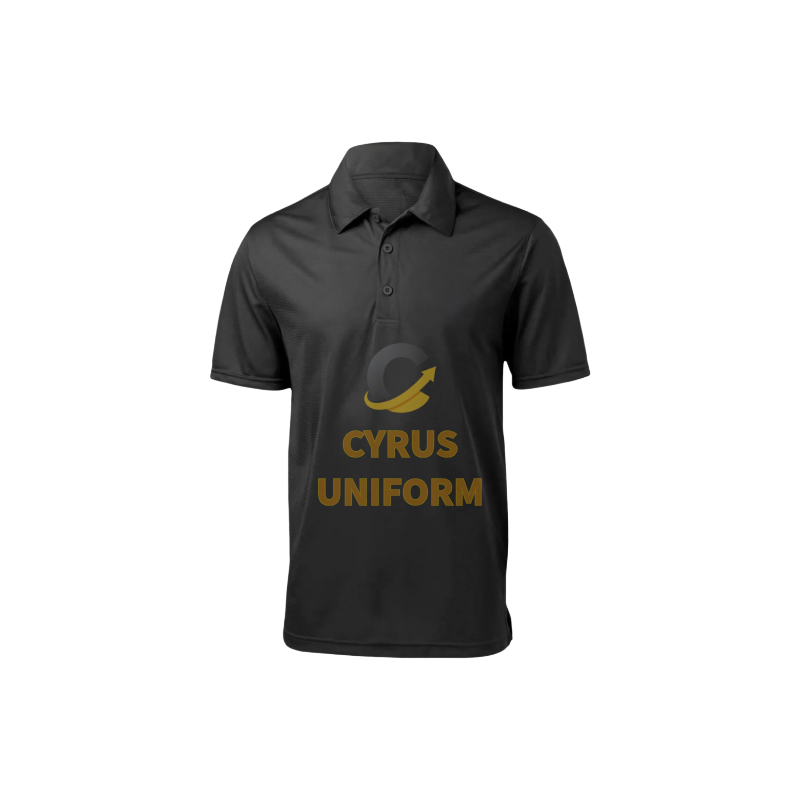 Premium Black Corporate Uniform Polo T-Shirt